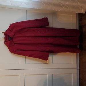 Gallery Petite Red Trench Coat, Size 6